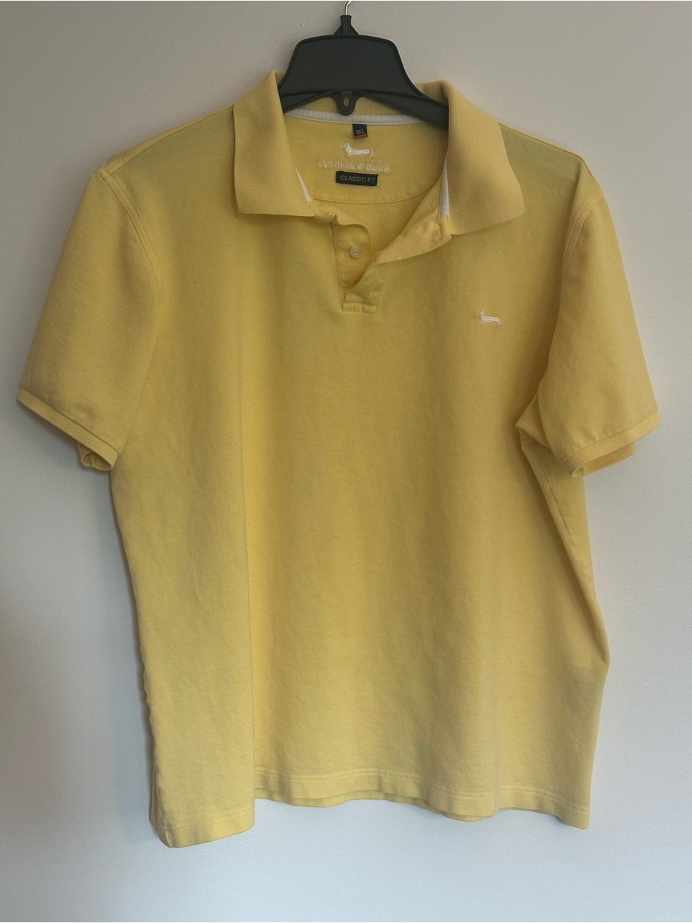 Classic Yellow Polo Shirt - Men's Casual Collar Tee